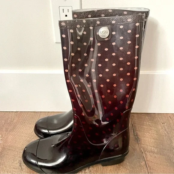 UGG Shayne Shearling  Lined Rain Boot - Picture 3 of 6